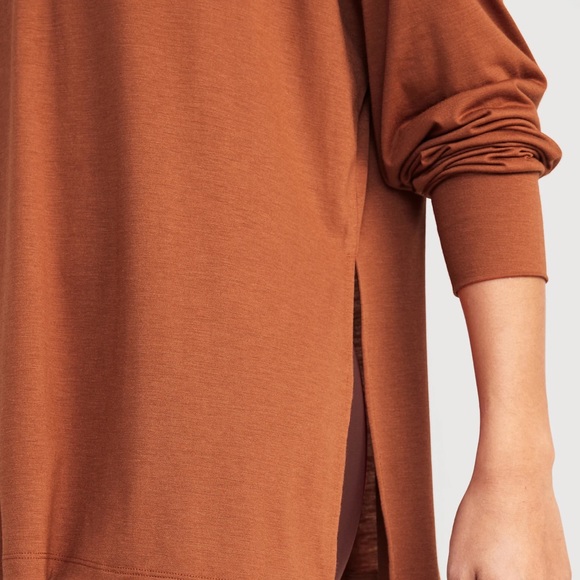 NWT OLD NAVY Oversized Boyfriend Tunic Sweatshirt Color: Umbria - - Picture 3 of 8